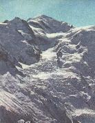 william r clark paccard balmat och de flesta andra andra alpinister tog sig upp till mont blancs topp pa nordsidan painting